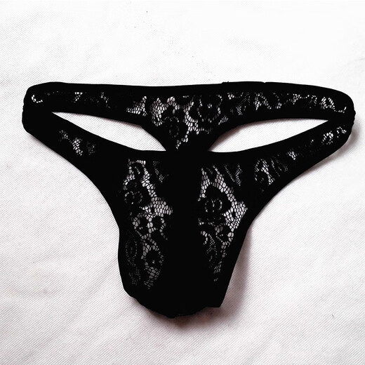 Long Night Sex Sexy Panties Passionate Temptation Briefs SM Men's Lace Thong Training Transvestite XXXL Black
