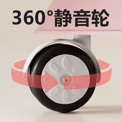 hopkids婴儿学步车多功能2025新款学步推车宝宝助步防摔女孩男可坐U型 升级款-炫酷黑-静音轮
