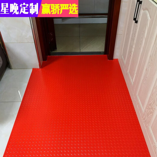 Star night anti-slip mat waterproof PVC plastic floor plastic mat stair corridor anti-slip mat shopping mall bathroom toilet 150CM wide herringbone green thickened about 2.5 mm / one meter price