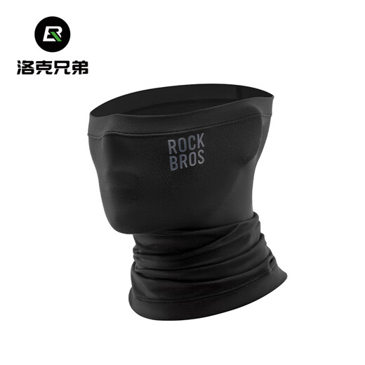 Locke Brothers Cycling Mask Autumn and Winter Windproof Warm Neck Protector Breathable Fleece Headband Men's and Women's Outdoor Equipment Black