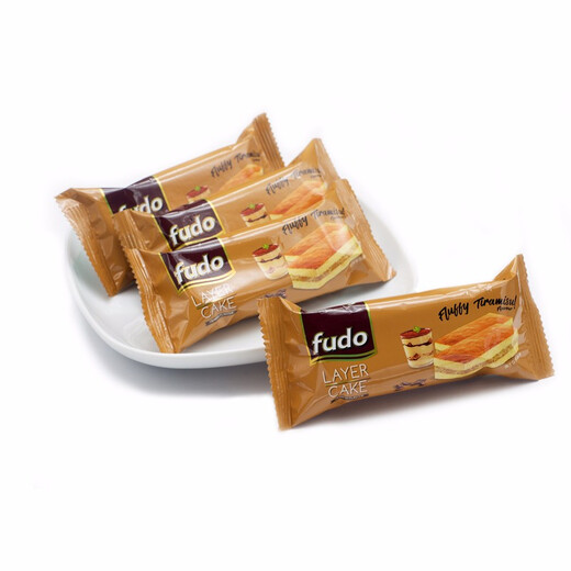 Fudo Tiramisu Cake 432g (individually packaged 24 pieces) imported from Malaysia, zero trans fat