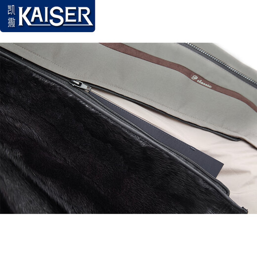 Caesani Fighting Park überwinden Männerpelzmantel Herren Nerze Full Nermer Inner Inner Liner Herbst und Winter verdickte mittlere und ältere Daddy-Jacke Blau und grau Nerz Inner Innerer 180/2xl geeignet für Gewicht 145-160jin [Jin entspricht 0,5 kg]