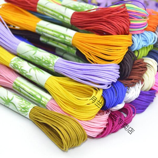 Dragon Boat Festival Five Colored Thread No. 72 Jade Thread Braided Rope Bracelet Necklace Braided Rope Pendant Thread Five-Colored Rope Beaded Thread Colored Rope 88 Red/Yellow/White/Black/Green