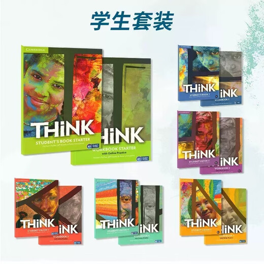[Chinese picture genuine] Original imported Cambridge Think Starter 12345 level children's middle school English textbooks with online account think textbook thinking KET/PET exam teaching aids English training textbooks Chinese picture genuine textbooks Think 2