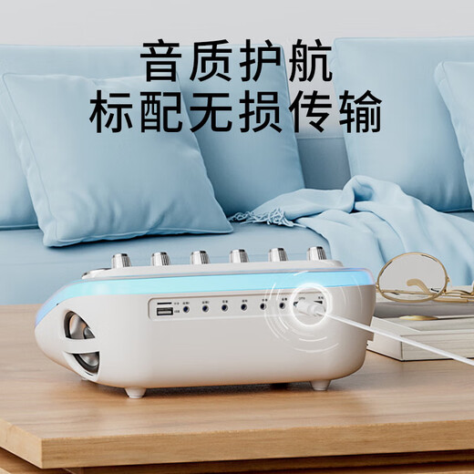 Sony Ericsson (soaiy) portable mobile sound card karaoke speaker audio all-in-one set live broadcast equipment mobile phone computer external recording TikTok outdoor singing microphone microphone gift SG20