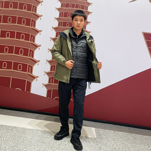Columbia哥伦比亚冲锋衣男24秋冬户外保暖套棉内胆三合一夹克外套WE3892 WE3892-397 L