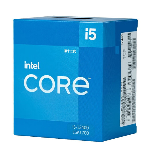 英特尔（Intel）12代酷睿CPU处理器 台式机处理器 盒装CPU 12代i5-12400 盒装【6核12线程】