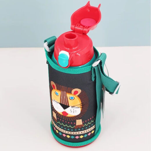 Tiger Marke (Tiger) Thermosbecher für Kinder Winter Thermos Thermos Thermosbecher Baby Strohisolierung Edelstahl Water Water Cup 800 ml Löwe 800 ml