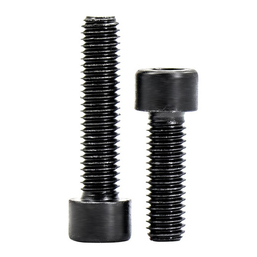 Hesdig JG-67 Grade 8.8 Black Cylindrical Head Screw GB70 Full Thread Cup Head Hexagon Screw Bolt M12*50 (20 pcs) Jingcang Flash Delivery