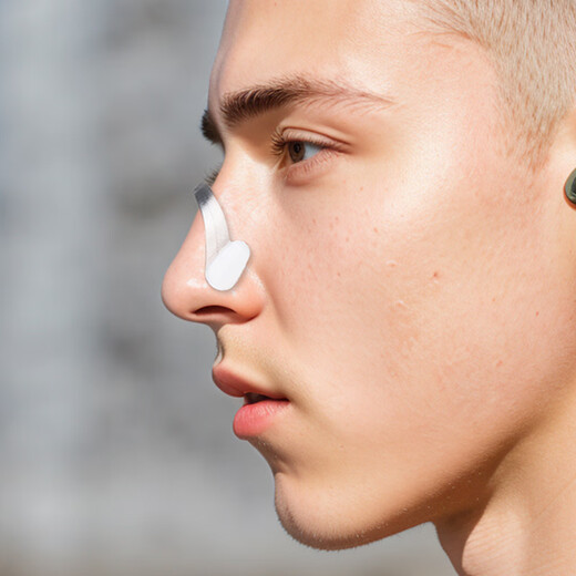 Feyovoly swimming nose clip professional anti-choking silicone adult men and women equipment anti-slip diving nose clip nose clip earplug set-blue