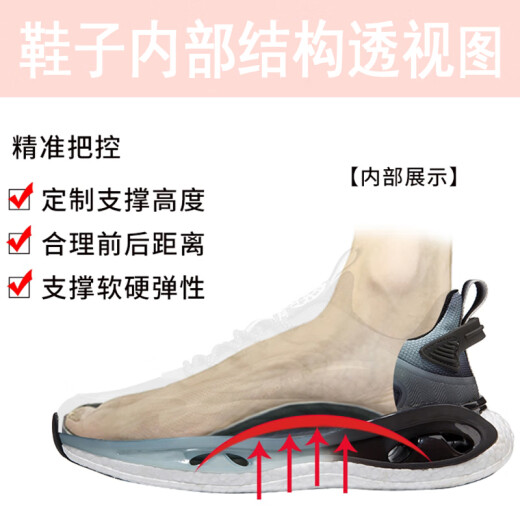 圣斯度夏天单网扁平足矫正鞋儿童专业足弓机能鞋足外翻内八字纠正男童鞋 15253-0深蓝【矫正款夏季单网】 35