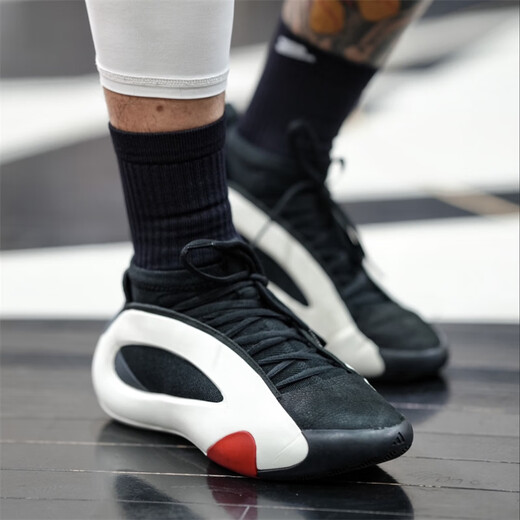 Adidas Harden Vol. 8 Harden 8 Black and White Red Red Orange usistant Ussist non glip Breasping Sports Basketball Chaussures de basket-ball IE2694 Black Orange 39 (240 mm)