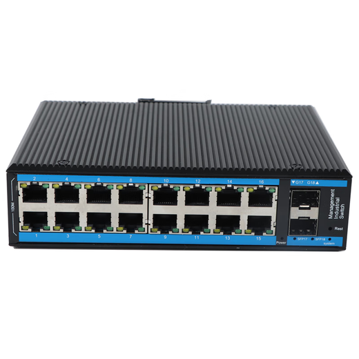 AOPRE (Internet Opere) Interruptor de grado industrial Gigabit 2 Light 4 Light 8 Electric 16 Electric 24 Electric Fiber Converter Extender Protection Instalación de riel Poe Instalación de riel Gigabit 2 Light 16 Electric (T6216G-SFP) No está equipado con suministro de alimentación