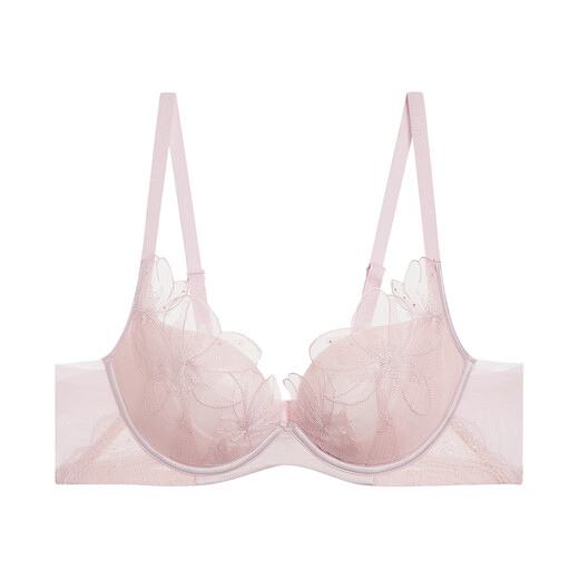 Admiration Underwear Bra Women's Spring and Summer New Perfume Lily 3/4 Water Bag Mold Cup Bra Thickened AM149281 Peony Powder 3PD 70A