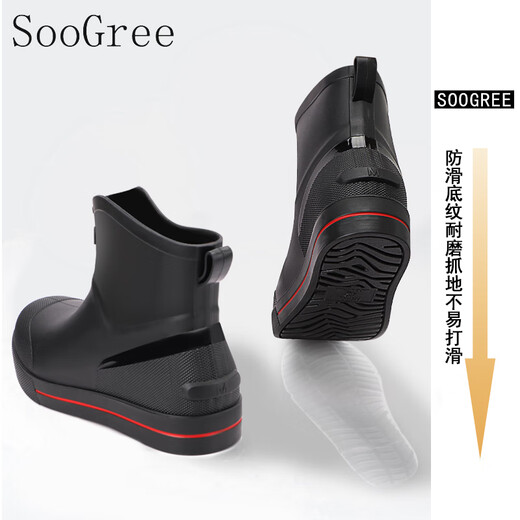 Soogree Regenstiefel mit großartigen Regenstiefeln der Männer wasserdichte und rutschfeste Meeresfangschuhe tragen resistente Gummischuhe Angeln zum Mitnehmen im Freien im Freien Arbeitschuhe im Freien