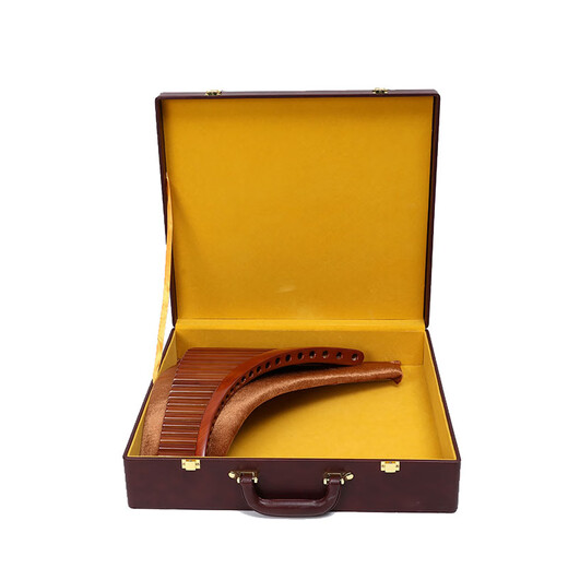 Pfanne Flöteinstrument spielen Vorder- und Rückhand 8 Röhrchen 22 Röhrchen 16 Röhrchen 18 Röhrchen 15 Röhrchen KUZHU NATIONALE LE CENENZEN STYLE 15 Röhrchen Holzunterstützung C -Einstellung [Modell]