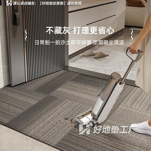 Eingangstürbodenmatte 2025 Eingangstür der neuen Stil Fußmatte Anti-Rutsch schmutziger-resistenter Tür Außentürmatte Veranda Teppich Grau-15271 120 cm*160 cm Upgrade 9. Generation Dirty-Resistant Falman