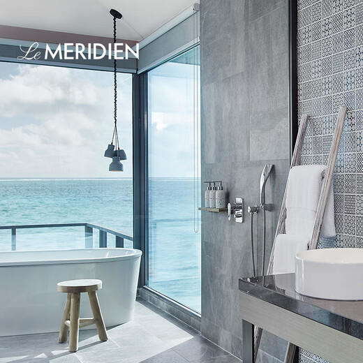 艾美（LE MERIDIEN AI MEI）酒店毛巾全棉吸水浴巾方巾面巾纯棉白色斜纹柔软亲肤吸汗家用洗脸 浴巾（76×147cm/693g） 1条