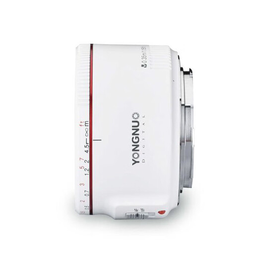 Yongnuo YN50mm F1.8 small spittoon lens automatic standard fixed focus suitable for Sony mouth ZV-E10 Nikon mouth Fuji mouth Canon mouth SLR micro single portrait lens Canon EF mouth second generation (white) 50mm F1.8