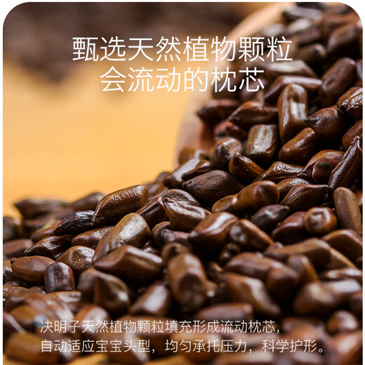 Komi Bear Baby Pillow Cassia Seed Children Universal for All Seasons 6 Months 3 Years Old and Over 1 Toddler 2 Kindergarten Pillow Core Pillow Extended Carter Bear 0-3 Years Old Warm and Cool Double-Sided Pillow 32*62*3CM