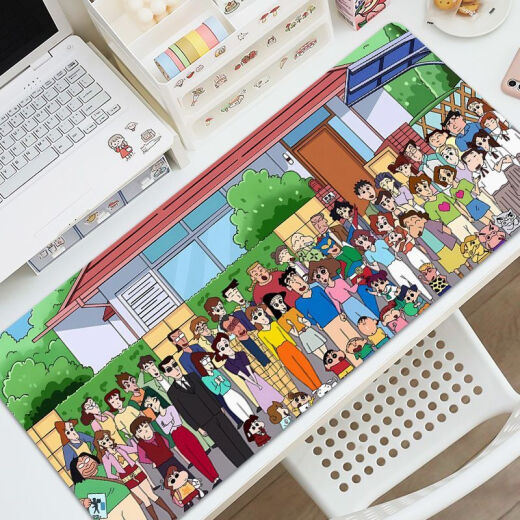 OQB Long Mouse Pad Crayon Shin Shine Super Big High Computer Desk Pad High-Value Keyboard Pads Dirt-Resistaint и Washable Students ZZ-2694/голень голени [57 см*33 см толщиной 2 мм]