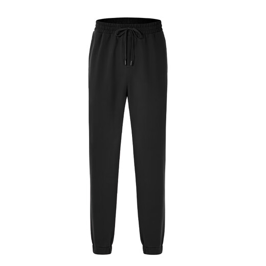 Jingjing Tokyo-made casual pants men's velvet pants men's winter loose and comfortable leg-locking sports trousers black XXL