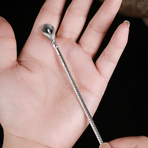 洛义意罗S999足银发簪古风心经簪子汉服盘发发钗日常头饰七夕礼物送女 S999足银心经发簪