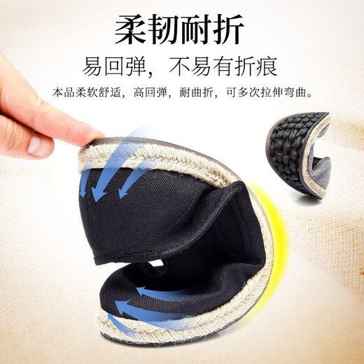 Busheyuan Fisherman's Schuhe Stoffschuhe Herren lässige Flachsstangen alte Peking-Stoffschuhe 93x-1027 Schwarz 40
