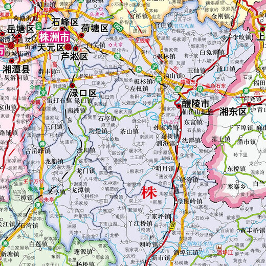 Hunan Map 2025 Hunan Provincial Government Transportation Terrain 1068*749mm 749mm