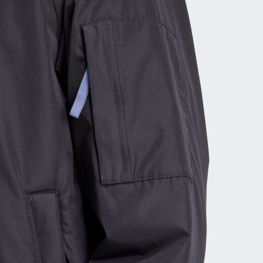 Adidas Jacket Men's 2025 Summer Nuevo Sportswear Woven Woven Wind a -wind y cálido chaqueta piloto de piloto JN4855 Negro L