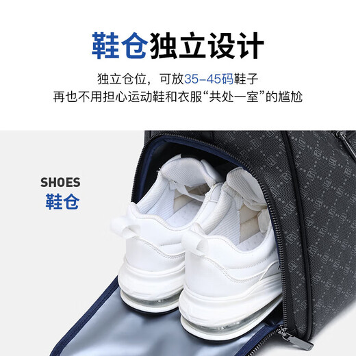 POLO travel bag men's business large capacity short-distance business trip commuter luggage bag handbag independent shoe compartment storage