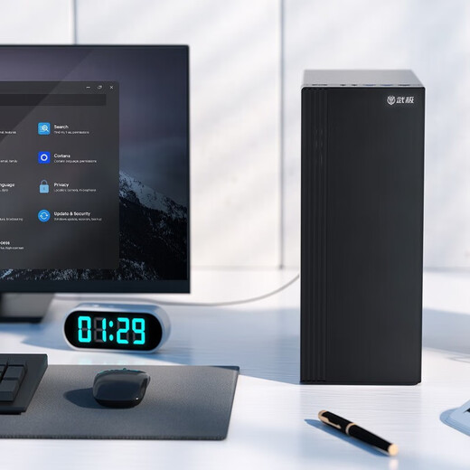 Wuji Shangzhi Core 12th Generation i3 12100 Enterprise Procurement Mini Office Design Commercial Home Desktop Computer Game Console Full Set DIY Assembly Machine 12100+8G+256G丨Configuration One Single Host