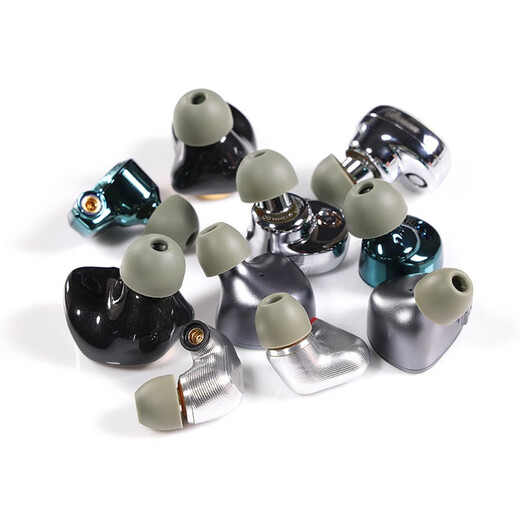 DdHiFi Professional Audio ST35 Headphone Earbud Cover Medical Grade Silicone In-ear Plug D Set Comfortable In-ear Headphone Soft Ear Cap Delivery Storage Box Grass Green M Code (3 Pairs)