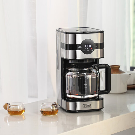 Half tea maker, high-end touch screen fully automatic tea kettle, steam tea brewing machine, multifunctional spray tea steamer, black tea, Pu'er tea, black tea glass, large capacity 1.5L, touch reservation + concentration adjustment + tea washing function 1.5L