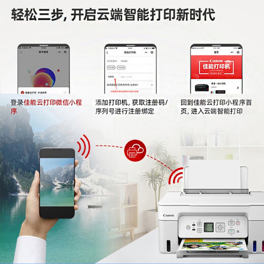 G3871/G3870/G3872 color inkjet continuous supply 5G wireless printing, copying and scanning all-in-one machine G2830 original continuous supply+print+copy+scan/new model+(white package four