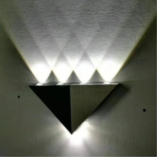 Yilin (yilin) led wall lamp modern simple creative corridor aisle bar club KTV background wall decoration colorful color-changing light 5W white light high-brightness model