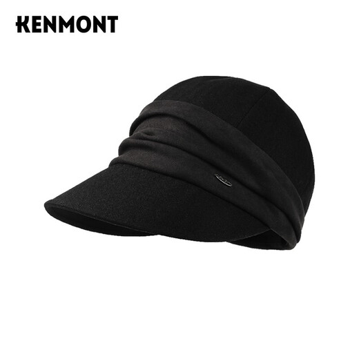 Kenmont sweet solid color all-match woolen beret face-showing little girl autumn and winter style round face duck tongue beret cap km-5186