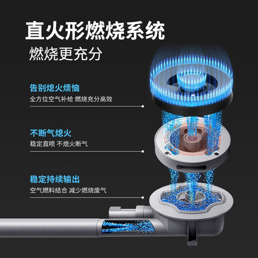 Sakura (SAKURA) range hood top side double suction 7-shaped 21 cubic cube large suction first-level energy efficiency household kitchen dual air inlet intelligent touch hood stove set KA01+B9209 [5.0KW multi-size smoke stove set]