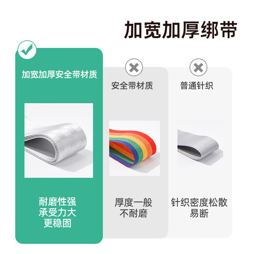 行李箱绑带十字打包带托运加固带固定扣捆旅行箱防爆带密码锁 可拆分三重加固-银色-无密码锁