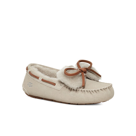 UGG Autumn Women's Loafers Double Bow Comfortable Flat Loafers Shoes 1118913 CHE Chestnut Brown 38