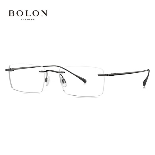 
Tyrannosaurus (BOLON) Tyrannosaurus glasses myopia glasses frame titanium business frameless low-key elegant frame for men and women BT1591 B10-carbon gun