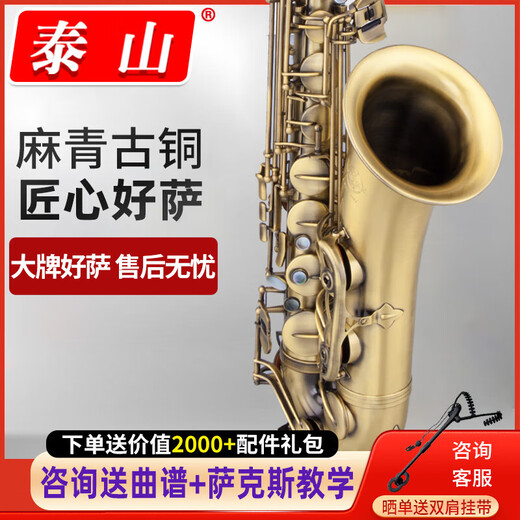 Taishan Tenor Saxophon/Tube TSTS-9902 Messing High-End geschnitztes B-Flat-Leistung TSTS-9902L Saxophon Bronze