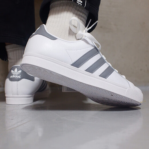 阿迪达斯 （adidas）男鞋女鞋春季新款运动鞋三叶草经典低帮板鞋小白鞋时尚休闲鞋 EE6196 36