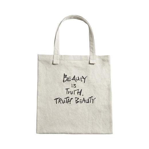 Journey Original Beautyistruth 10th Anniversary Literary Canvas Women's Hand-painted Letters Casual and Versatile Gray Black - Ready Stock One Size