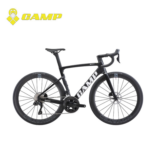 坎普（CAMP） SR7公路车碳纤维单车全隐藏式内走线综合车架赛车电子变速自行车 雅典黑 24速 490码 700C