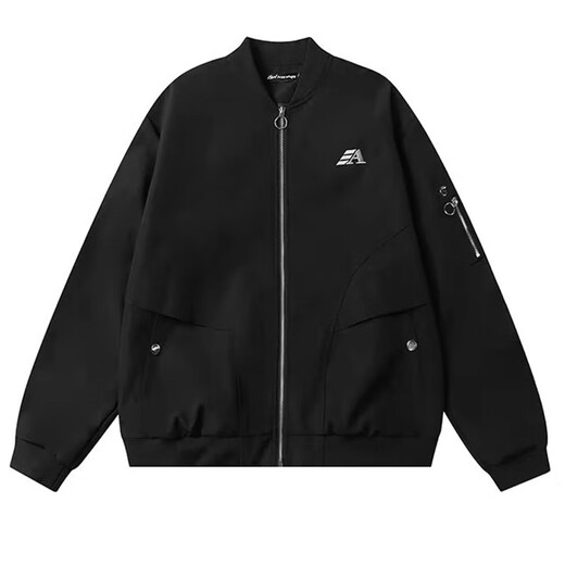 Digada American style flight jacket men's autumn and winter baseball uniform jacket men's casual all-match high street jacket men JFFS-1074 Green XL Height 170-178CM, weight 120-135Jin Jin is equal to 0.5 kg