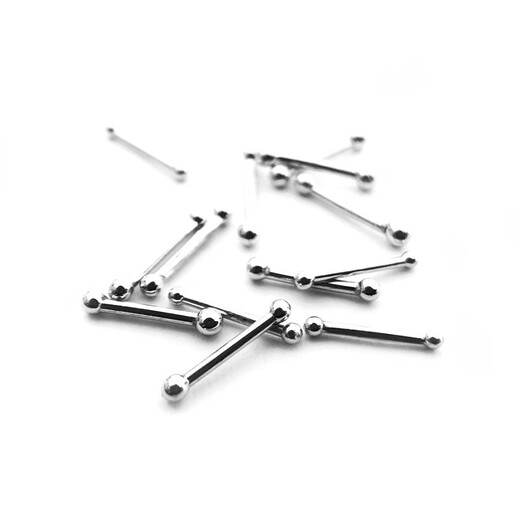 Lotus Pt950 platinum small earrings, round balls, versatile platinum ear sticks, invisible for students at work, large and small heads 0.15g (single)