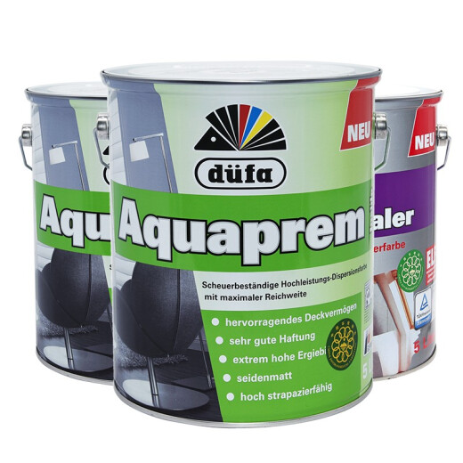 Dufang (DUFA) Platinum interior wall latex paint imported from Germany paint interior wall white green environmentally friendly water-based paint set 15L suitable for wedding rooms and children's rooms
