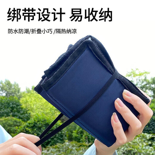 Liebu Outdoor Folding Seat Cushion Portable Cool Moisture-Proof Foam Grass Outdoor Small Seat Cushion Floor Mat Bus Carry-On Fart Cushion Oxford Cloth 20% Off Hidden Blue