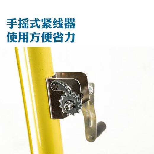 HKDA固定式羽毛球网架室内外简易羽毛球网柱地插式户外标准升降排球架 25m 直埋固定款+标配